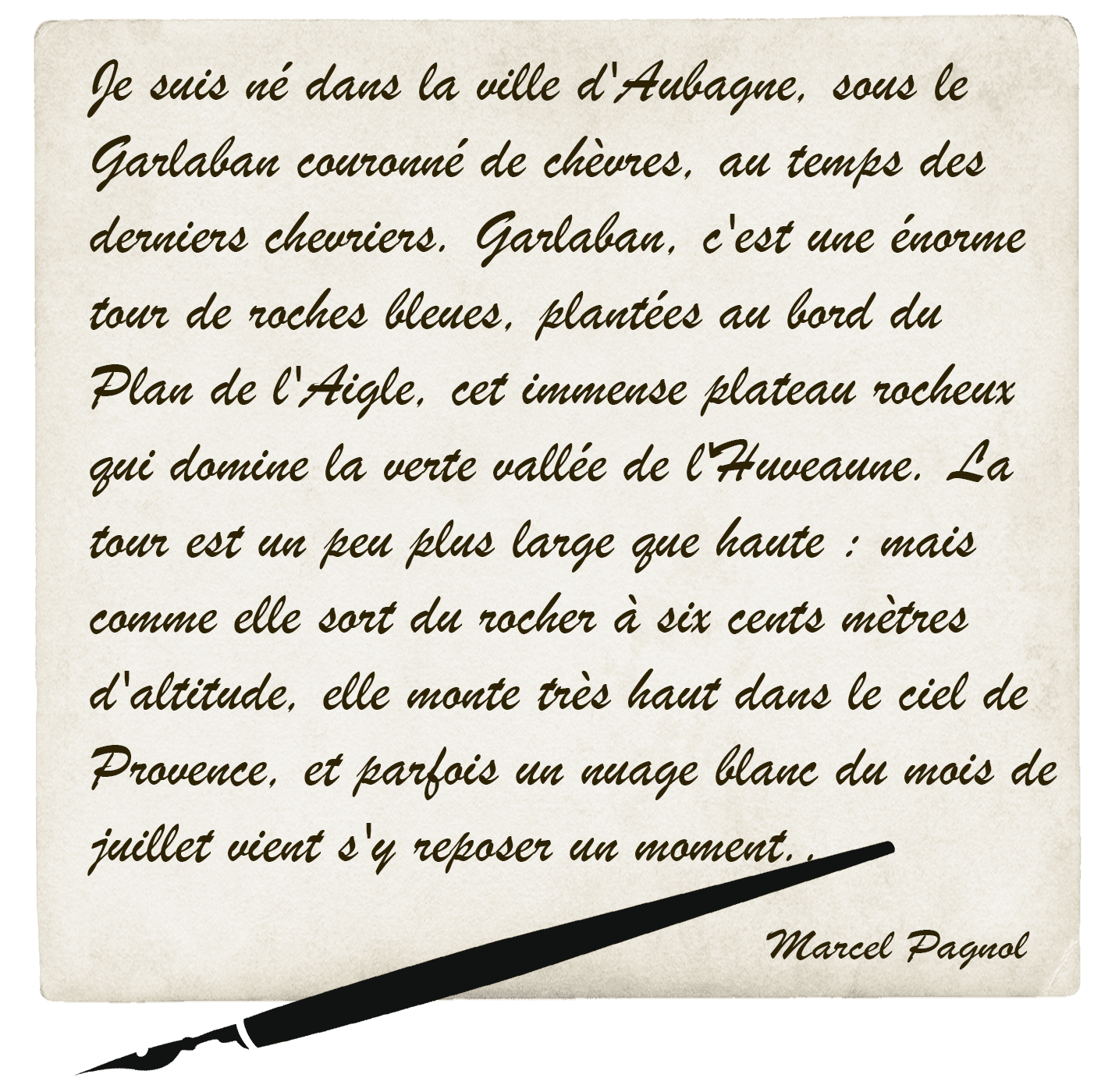 Lettre de Marcel Pagnol