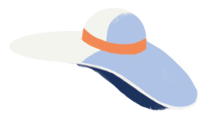 illustration d'un chapeau d'été