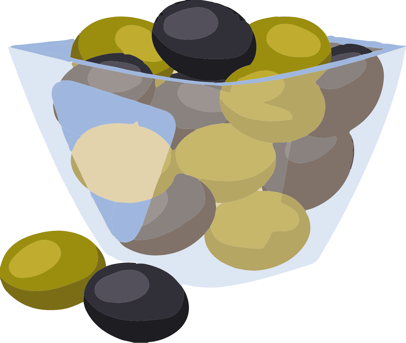 illustration d'apéritif d'olives