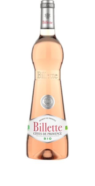 illustration d'une bouteille de vin Bio Billette