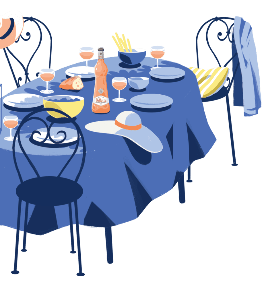 illustration d'une table provençale